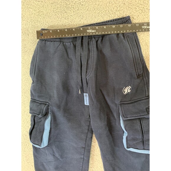 Clench Jeans Blue Cargo Sweatpants Sweats Adjustable Hem Jogger Size Medium (M) - Picture 6 of 9
